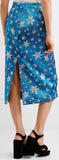 Sequin-Embellished Metallic Jacquard Midi Skirt