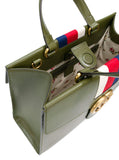 GG Marmont Sylvie Web Tote, Green