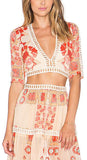 'Barcelona' Crop Top & Skirt Set - DESIGNER INSPIRED FASHIONS