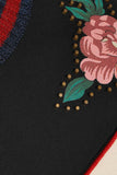Embroidered Butterfly Bonded Cotton Jersey Studded Sweatshirt - DESIGNER INSPIRED FASHIONS