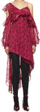 Asymmetric Devor̩ Print Dress
