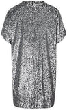 Sequin-Embroidered Mini Dress