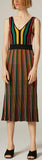 Multi Colored Striped Knit Dress