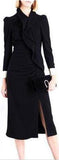 Ruffle Black Dress