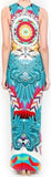 Fitted Column Jersey Silk Strapless Printed Long Dress - DESIGNER INSPIRED FASHIONS