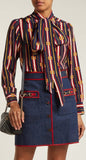 Chain Print Silk Shirt