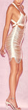 Draped Strappy Summer Evening Dress | DESIGNER INSPIRED FASHIONS