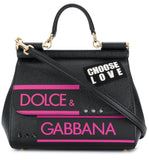 Sicily Choose Love Tote - Black or Red