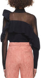 Asymmetric Frill Sweater