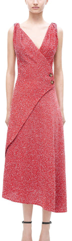 Twist Shoulder Drape Midi - DESIGNER INSPIRED FASHIONS