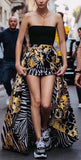 Savage Barocco Print High-Low Skirt