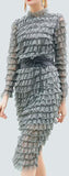 Ruffle Tiered Lace Dress