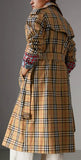 Vintage Check Cotton Trench Coat