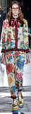 Contrast-Stripe Printed Blouse & Pant Set - DESIGNER INSPIRED FASHIONS