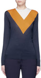 Football Stripe Color-Block Sweater - DESIGNER INSPIRED FASHIONS