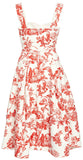 Floral-Print Cotton Midi Dress | DESIGNER INSPIRED FASHIONS