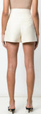 V-Detailed Skort, Ivory