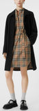Vintage Check Cotton Tie-waist Shirt Dress