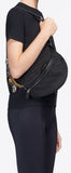 Small Jacquard Logo Belt Bag, Black