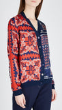 Printed V-Neck Cardigan
