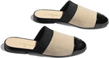 Knit and Patent Calfskin Leather Mules | DESIGNER INSPIRED FASHIONS