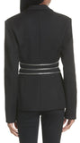 Zipper-Waist Blazer