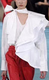 Crazy Ruffle Shirt, White
