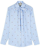 Blue Strawberry Fil Coupé Shirt | DESIGNER INSPIRED FASHIONS