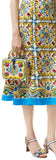 'Majolica' Padlock Top Handle Bag