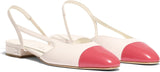 Calfskin Glazed Slingback Sandals