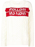 'Follow Me Now' Jacquard Jumper