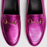 'Jordaan' Metallic Leather Loafers - (Purple, Gold, Silver) - DESIGNER INSPIRED FASHIONS