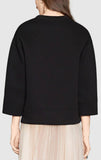 'L'aveugle par amour' Print Sweatshirt in Black - DESIGNER INSPIRED FASHIONS