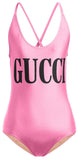 Logo Print Body Suit, Pink