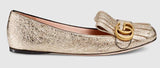 Metallic Ballet Leather Flat