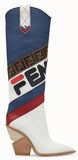 Logo Multicolored Boots  Material: Leather