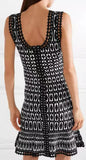 Jacquard Knit Mini Dress