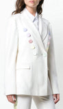 Multicolored Button Blazer | DESIGNER INSPIRED FASHIONS