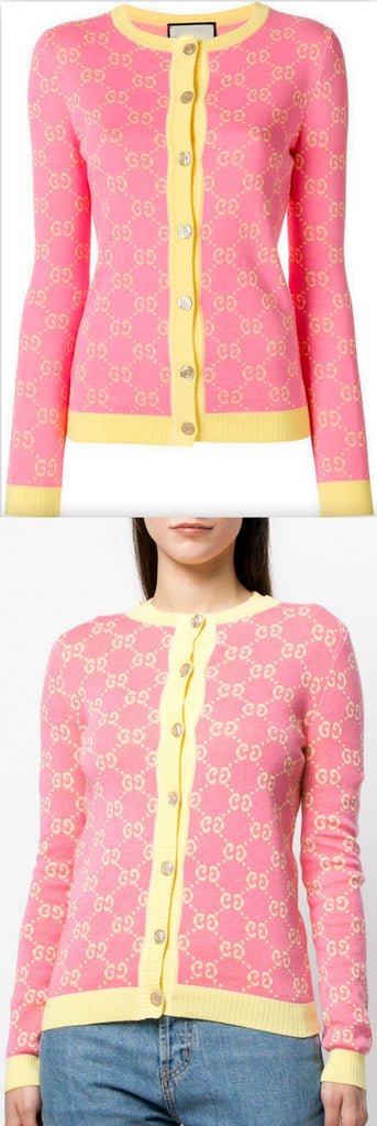 GG Jacquard Cardigan Sweater