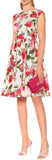 Floral Print Short-Sleeve Dress