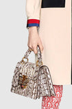 Queen Margaret Snakeskin Top Handle Bag