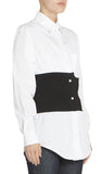 Two-Tone Corset Shirt