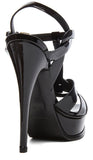 Tribute Patent Sandal-Black - DESIGNER INSPIRED FASHIONS