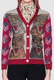 Tiger Intarsia Knit Sweater