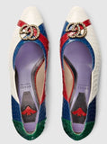 Snakeskin Pump with Crystal Double G