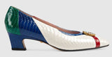 Snakeskin Pump with Crystal Double G