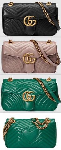 GG Marmont Matelass̩ Shoulder Bag - Black, Dusty Pink, Green