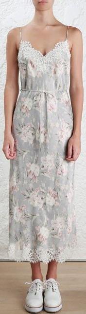 Stranded Lace Slip Dress