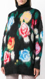 Rose Knit Longline Sweater