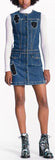 Sleeveless Denim Dress with Embroidered Patches | DESIGNER INSPIRED FASHIONS